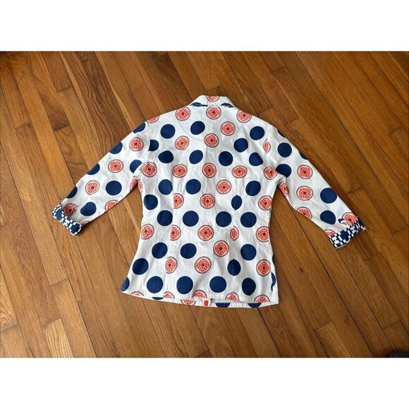 Tizzie Women's Shirt Long Sleeve Button Up Cotton Lycra Size M - Picture 4 of 5